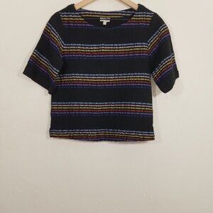 The Odells Luna Stripe Top Blouse Size S